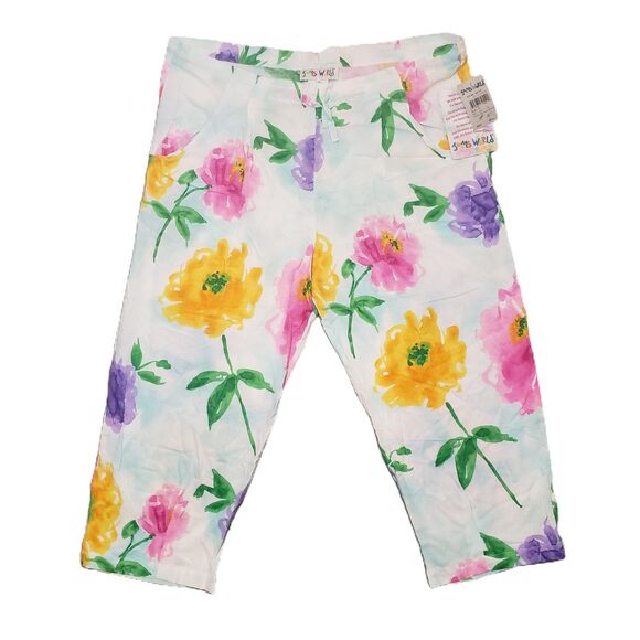 New! Vintage Jams World Skyflower Pants Women S Floral‎ Aloha Rayon Hawaiian NWT - Picture 2 of 7